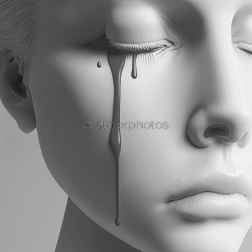 Similar – Tears part II Junge Frau