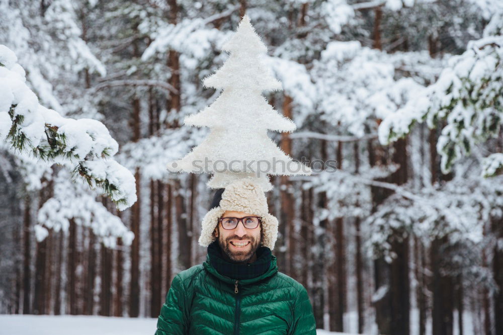 Similar – Image, Stock Photo portrait Young pretty woman in winter in the snow