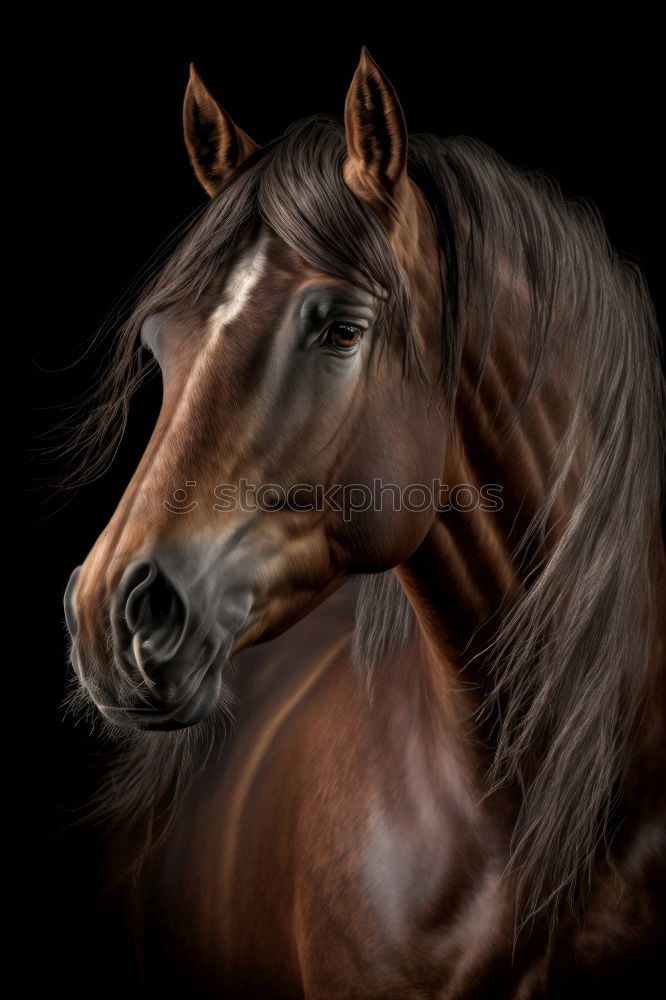 Similar – Image, Stock Photo elegant brown horse portrait in the nature