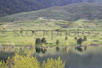 Similar – Image, Stock Photo Lake in the pyrotechnics