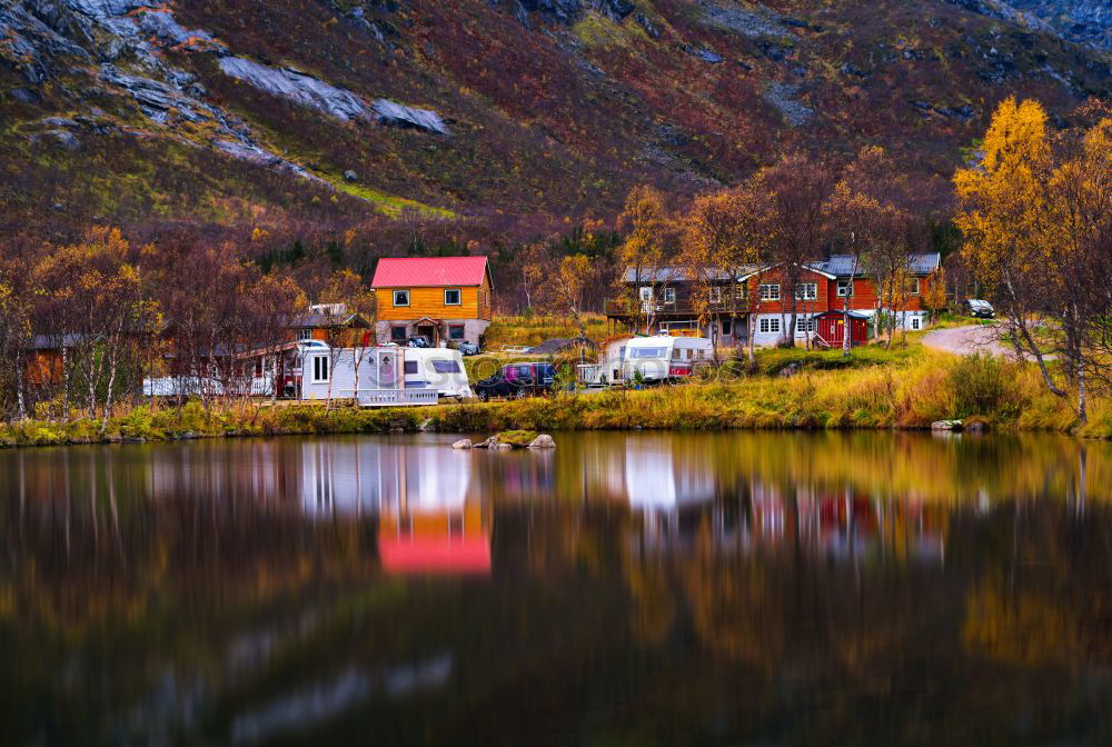 Similar – Mountain lake in Norway