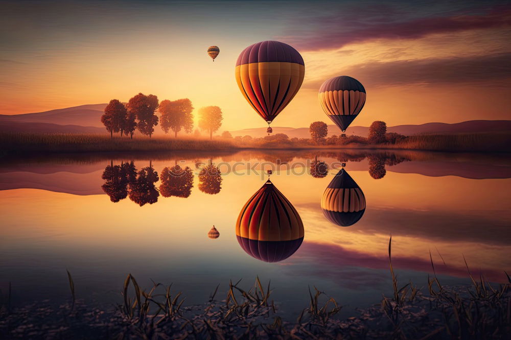 Similar – Image, Stock Photo balloon Night Tree Clouds