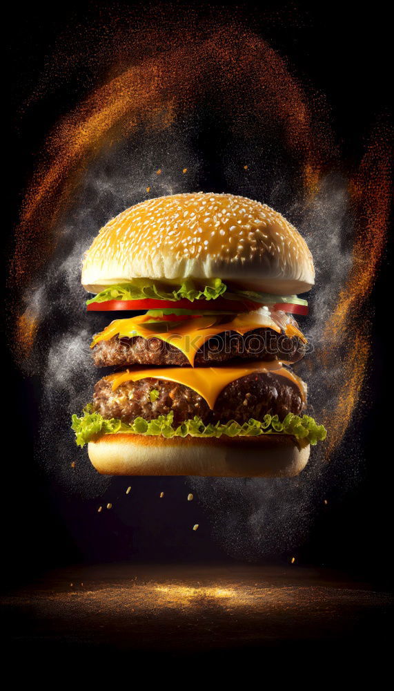 Image, Stock Photo burgers Food Vegetable