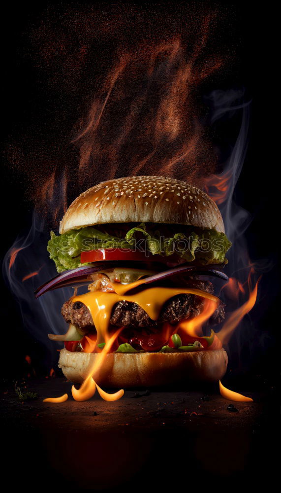 Similar – Image, Stock Photo burgers Food Vegetable