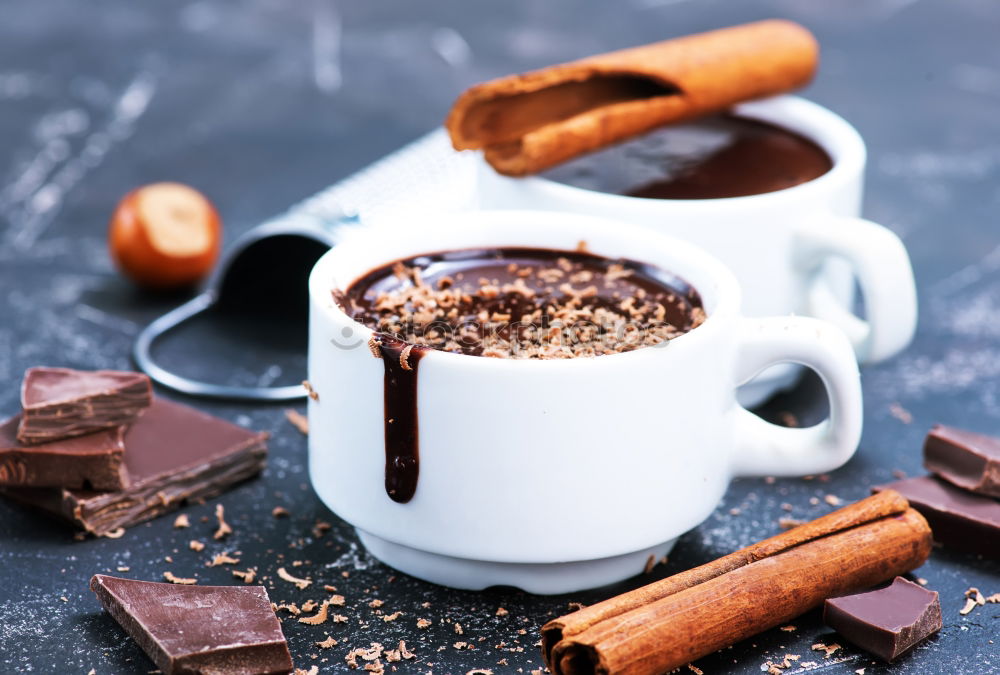 Similar – Image, Stock Photo cup of chocolate drink with marshmallows