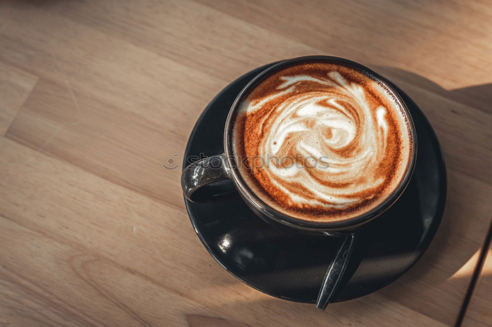 Similar – Image, Stock Photo Cup of latte with flower