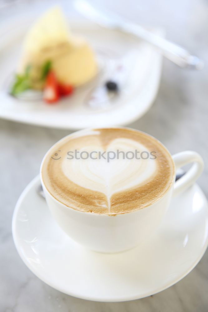 Similar – Image, Stock Photo Cup with coffee Breakfast