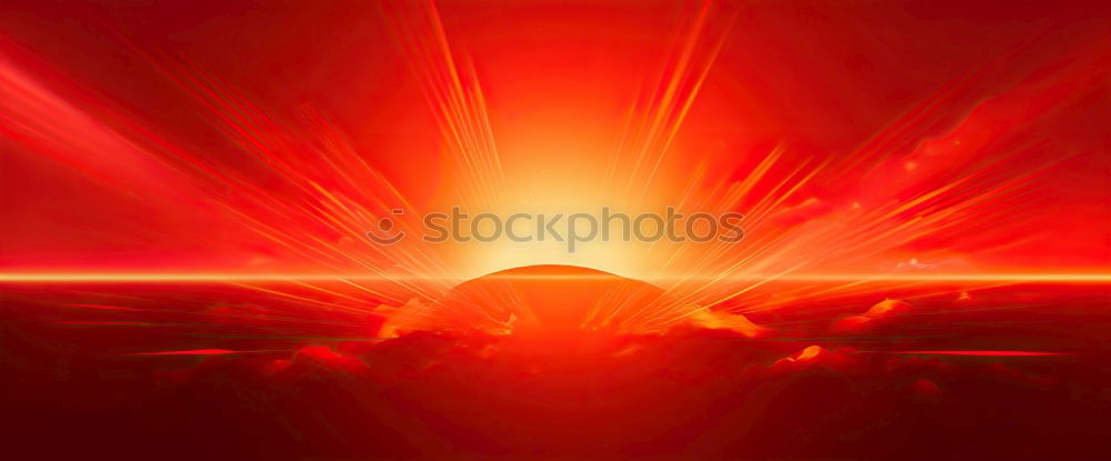 Similar – Silhouette of a woman in fiery red