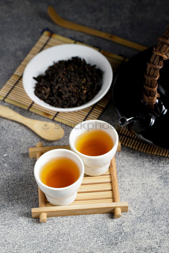 Similar – Image, Stock Photo Tea with blossoms in the wood shovel