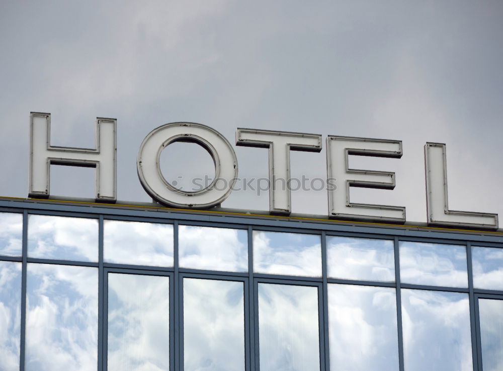 Similar – Image, Stock Photo *** Hotel Neon sign