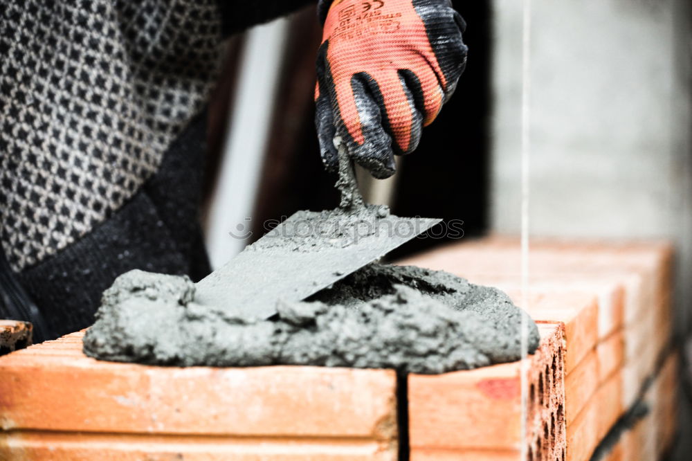 Similar – Image, Stock Photo Hammer in male hands on the construction site