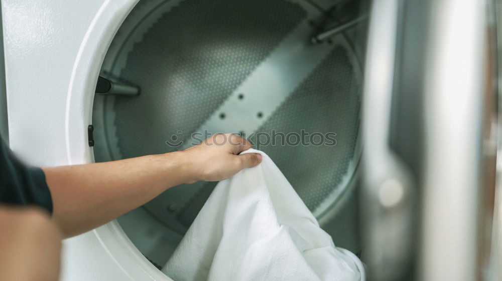 Similar – Image, Stock Photo Laundromat Girl Linearity