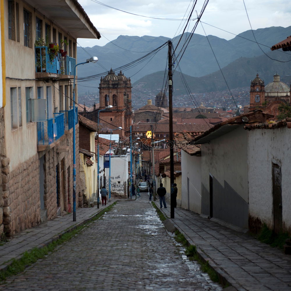 Similar – Image, Stock Photo HUARAZ, PERU, JAN 10, 2016: Small village in Huaraz with Native Indian people. Peru 2016