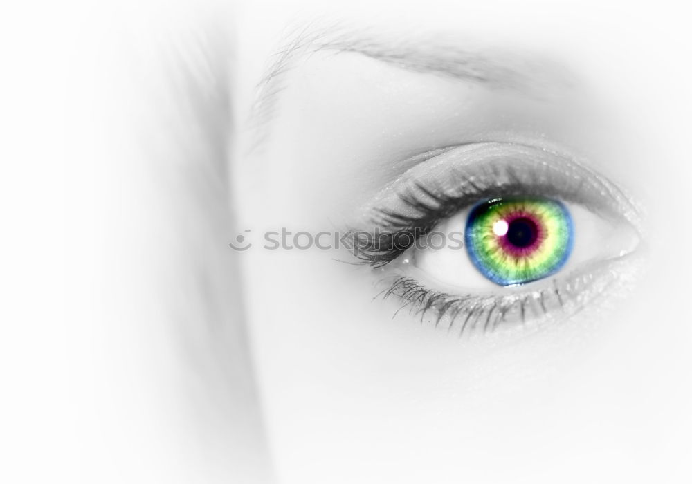 Similar – Image, Stock Photo Take a look °° BW Eyelash