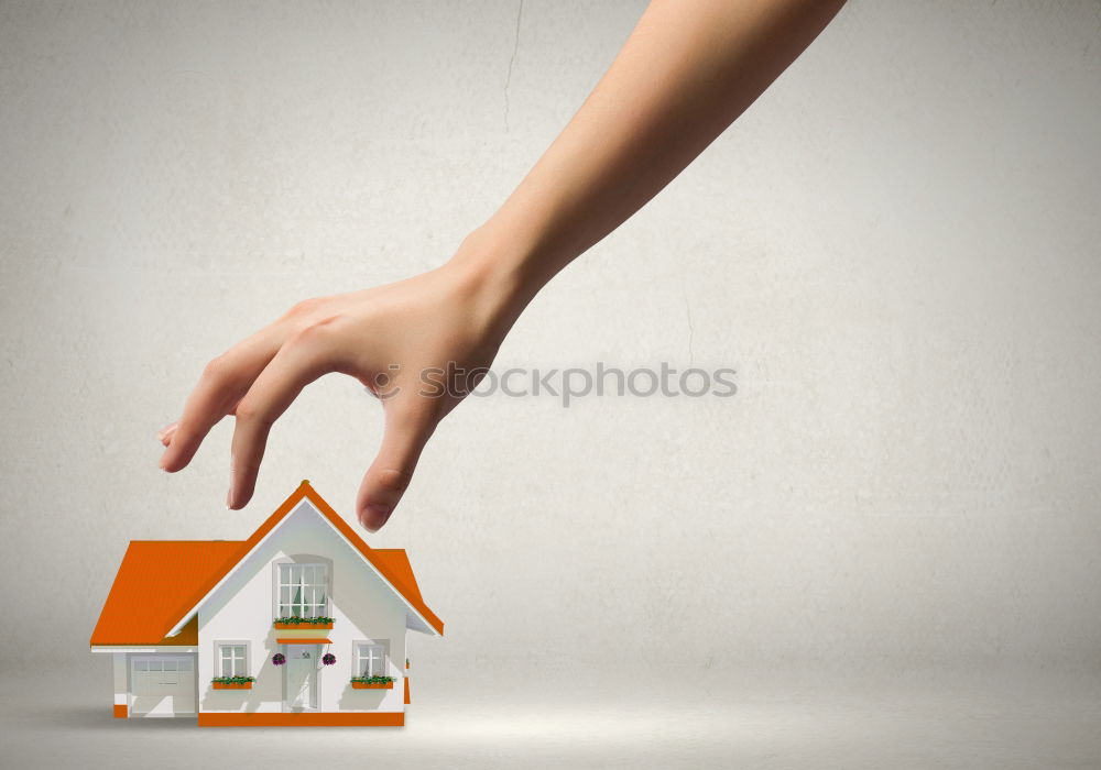 Similar – Image, Stock Photo I build a house