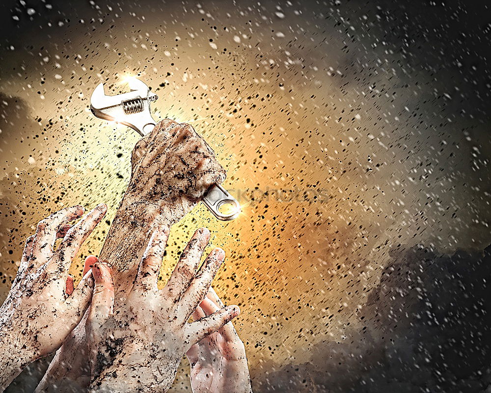 Similar – Image, Stock Photo Rock n Roll Emotions Hand