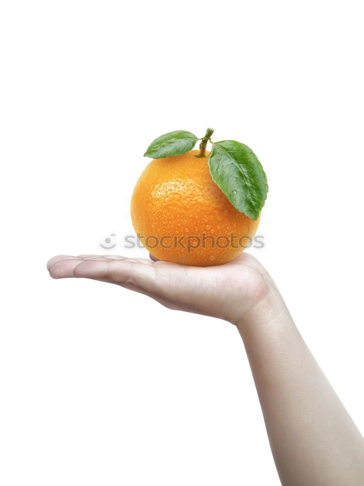 Similar – hands holding a natural orange