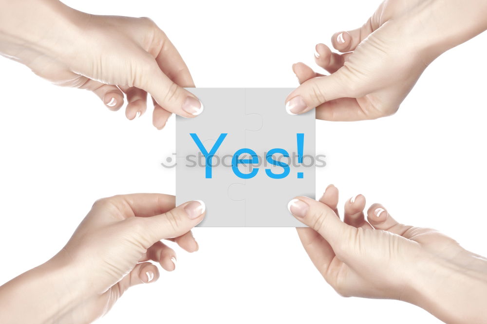 Similar – Image, Stock Photo Yes / No Characters Select