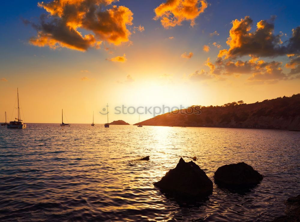 Similar – Image, Stock Photo Sundown in Bequia Water