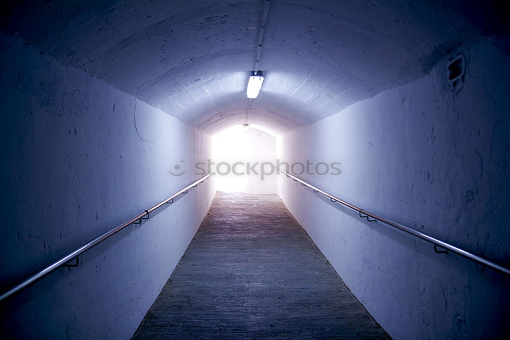 Similar – illuminated tunnel in mine