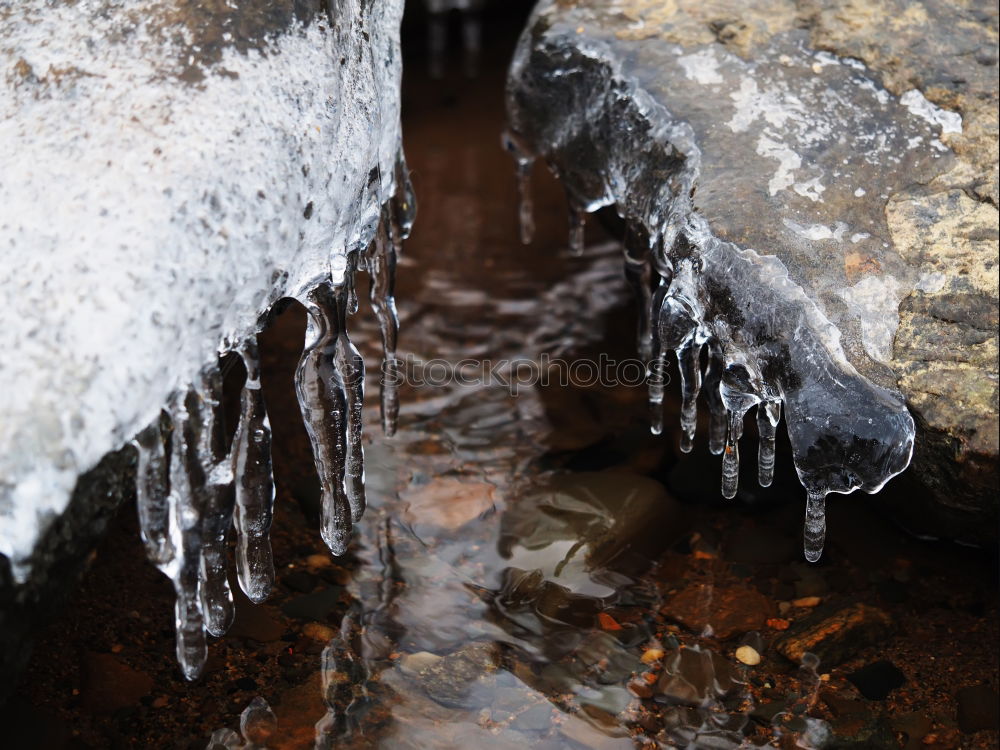 Similar – Winter landscape with icy water analog