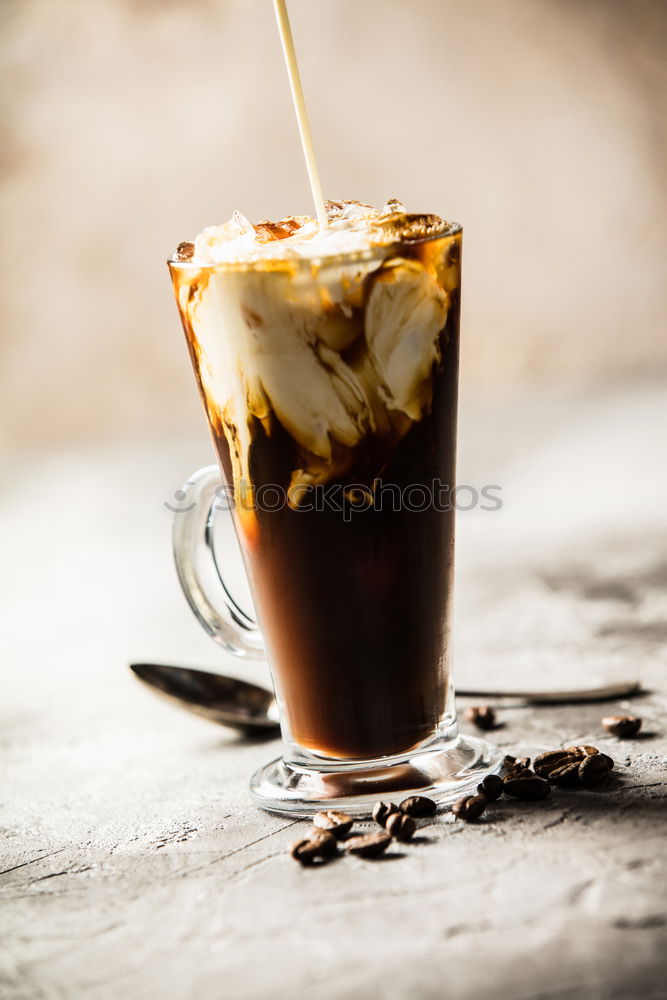 Similar – Image, Stock Photo Cold espresso coffee glass