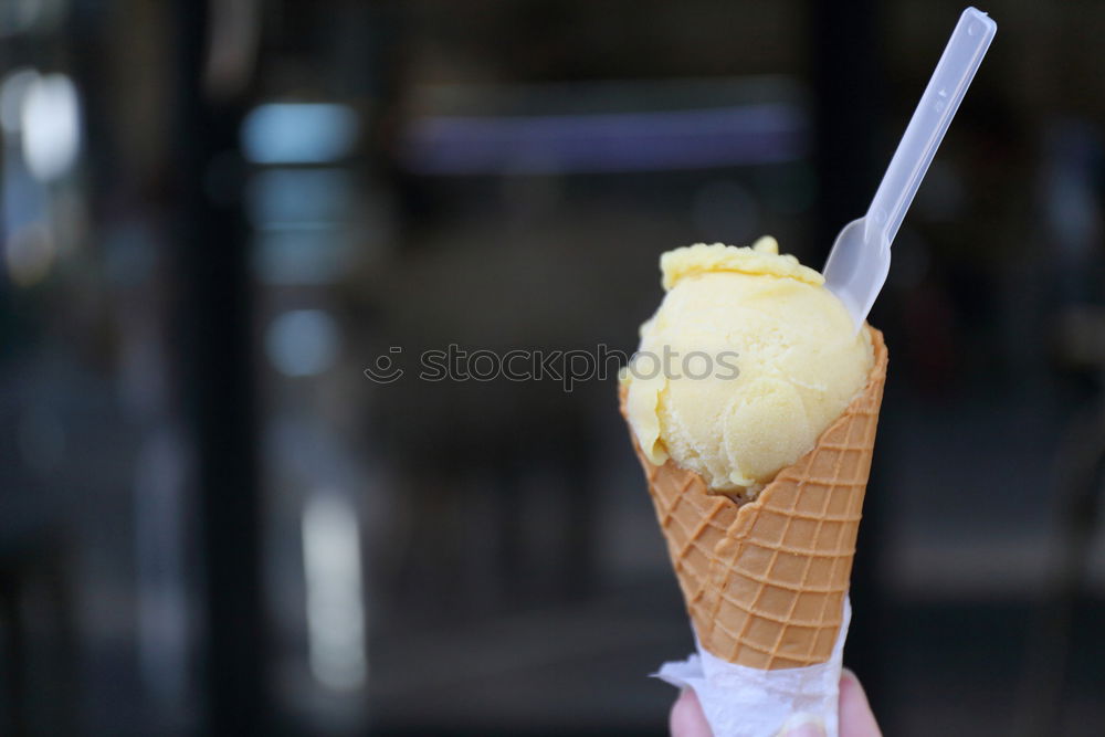 Similar – Image, Stock Photo Man covering face with ice-cream