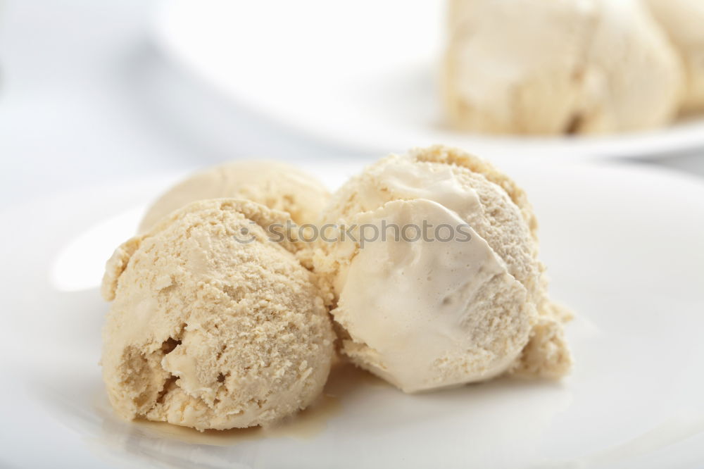 Italian Amaretti Biscuits In White Bowl