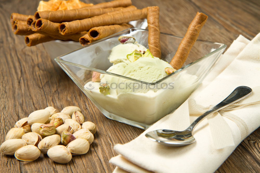 Similar – Image, Stock Photo Camembert with walnuts and honey