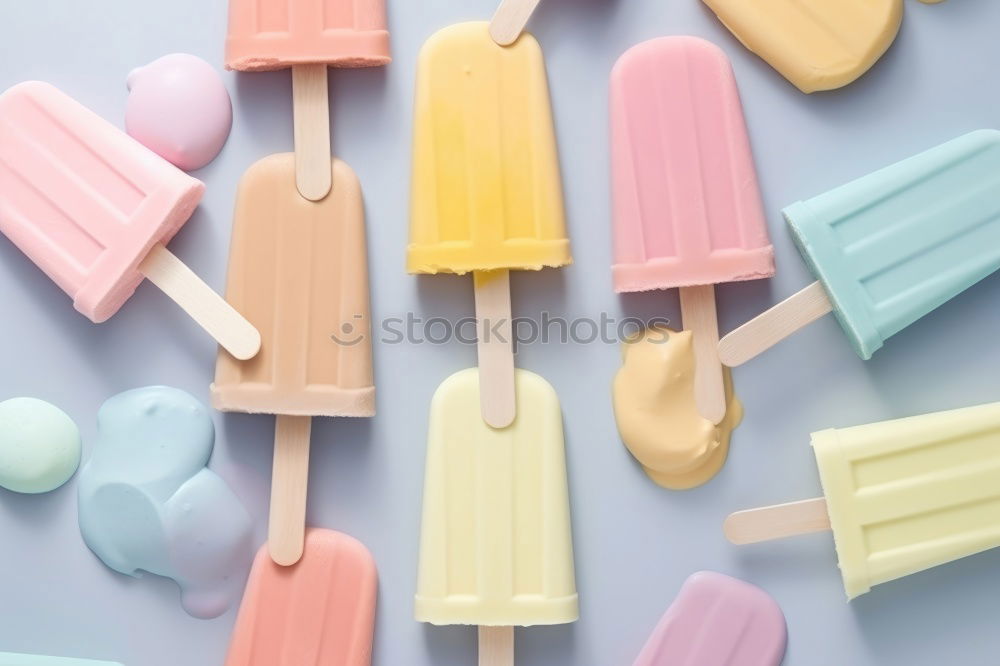 Similar – Image, Stock Photo Raspberry ice cream on a stick