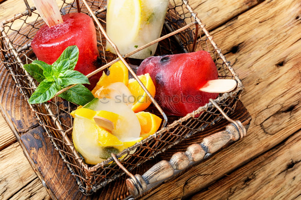 Image, Stock Photo Ice cream popsicles