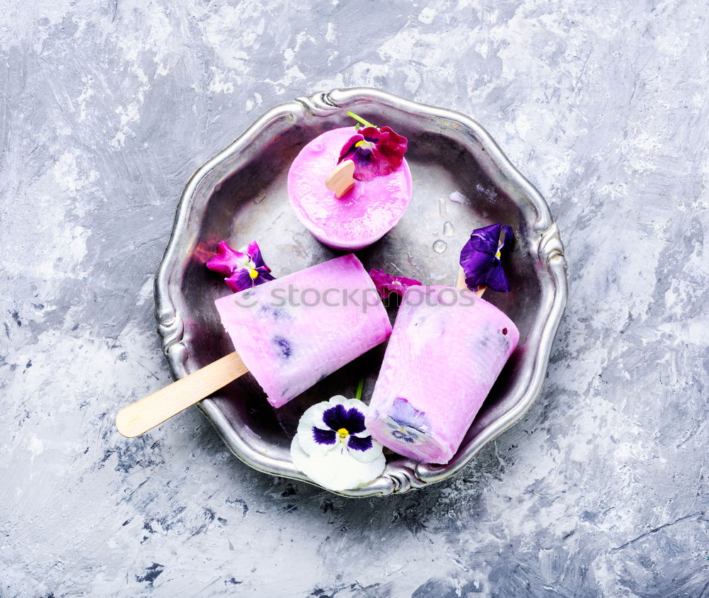 Similar – Image, Stock Photo Ice-cream with taste of a tea rose