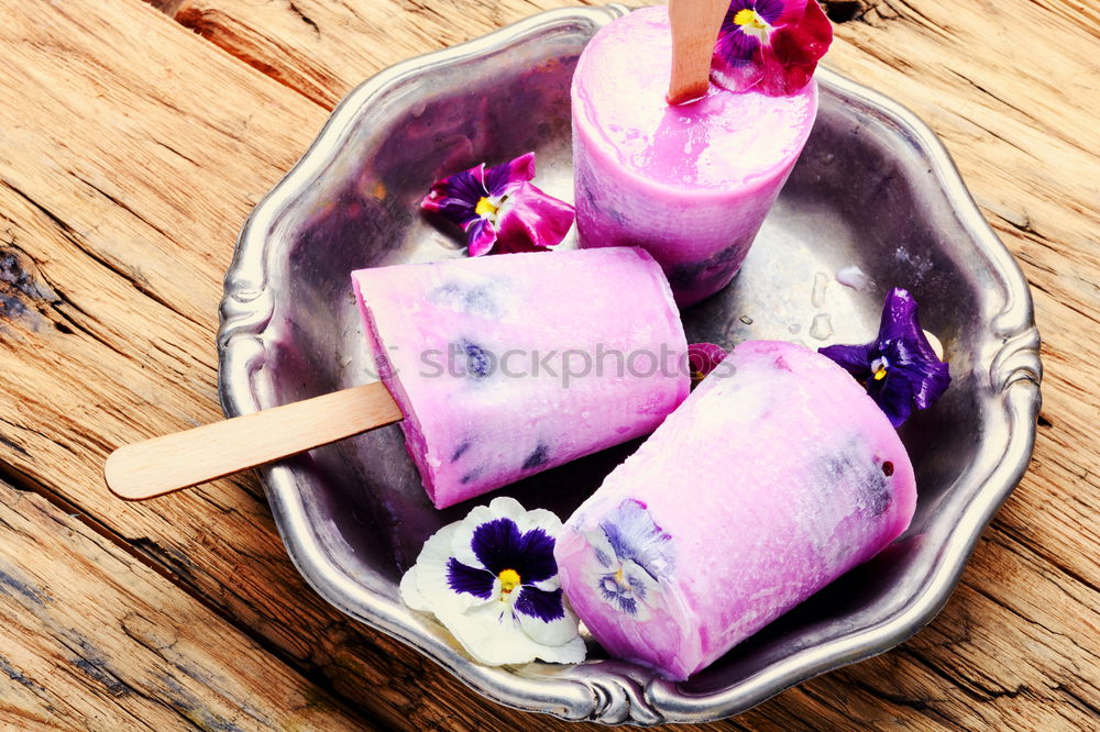 Similar – Image, Stock Photo Ice-cream with taste of a tea rose