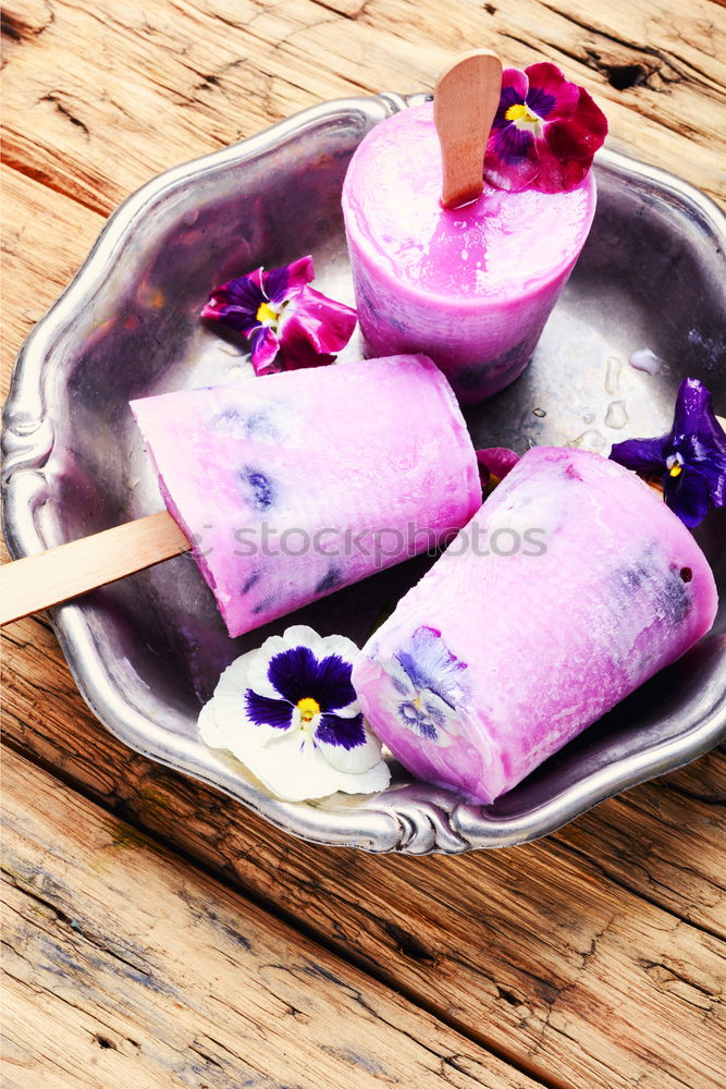 Similar – Image, Stock Photo Ice-cream with taste of a tea rose