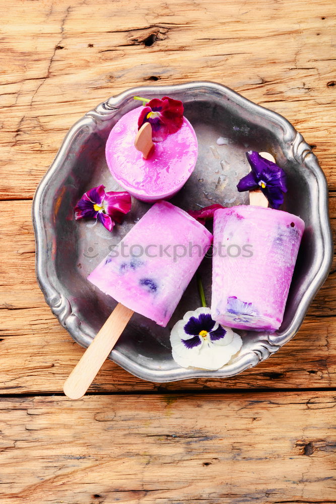 Similar – Image, Stock Photo Ice-cream with taste of a tea rose