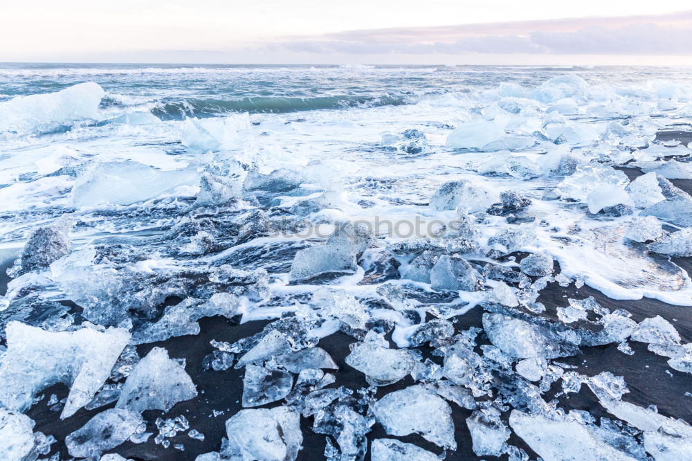 Similar – Beak of ship sailing in ice