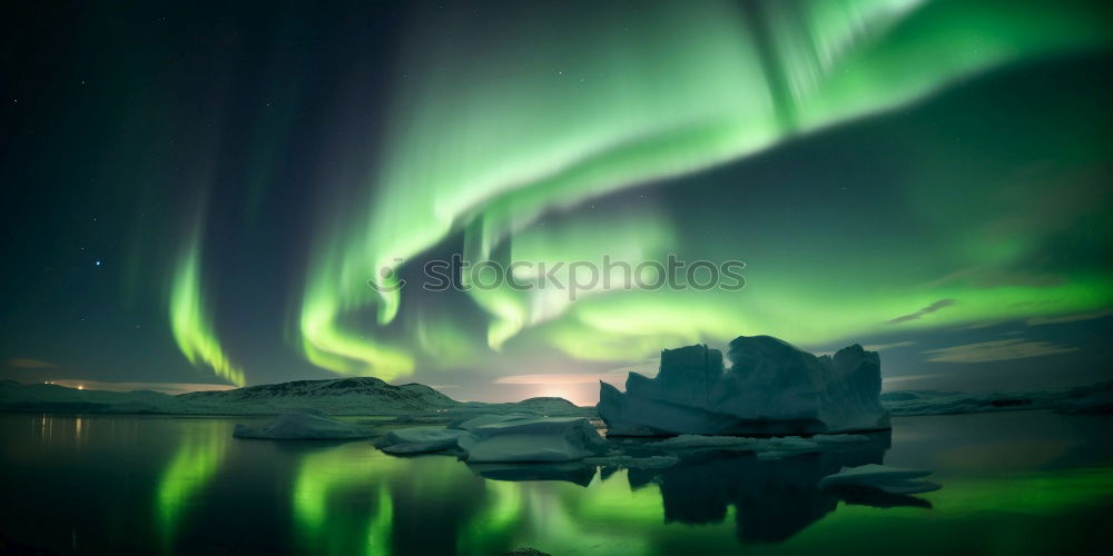 Aurora borealis in Greenland