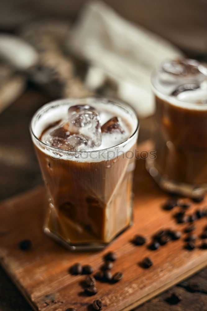 Similar – Image, Stock Photo Cold espresso coffee glass