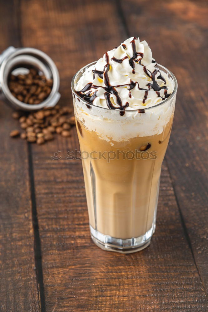 Similar – Image, Stock Photo Cold espresso coffee glass