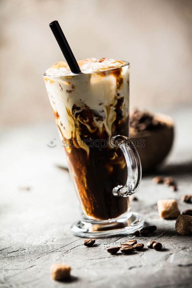 Similar – Image, Stock Photo Cold espresso coffee glass