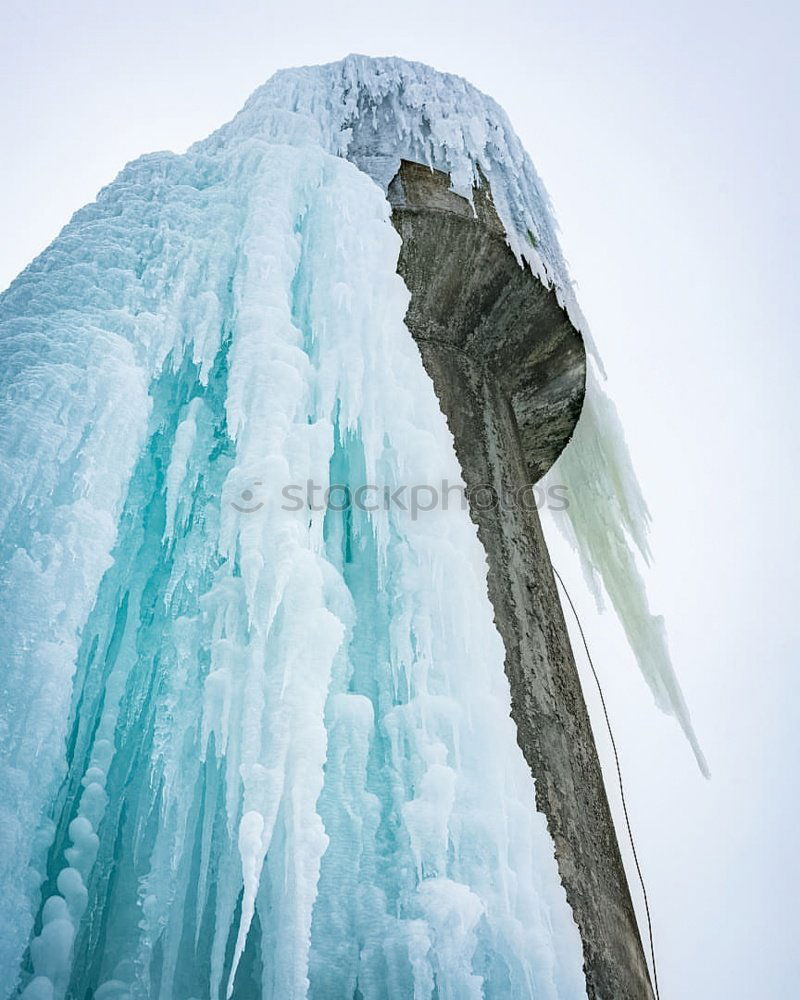 Similar – Man kneels in an ice desert at the Baltic Sea