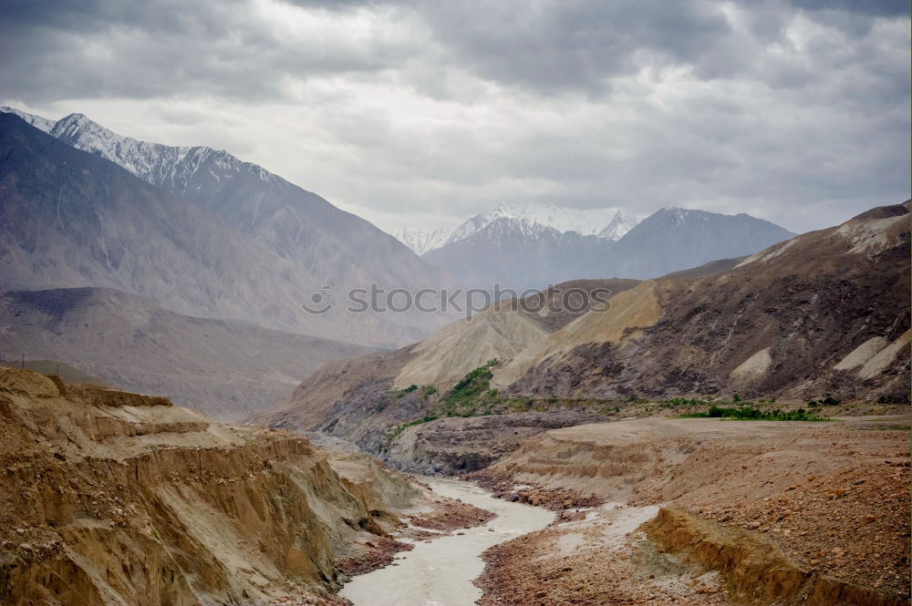 Similar – Image, Stock Photo View of Valley at Manang Village on the Annapurna Circuit