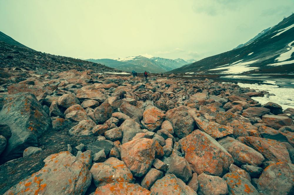 Similar – Mountain lake with fog