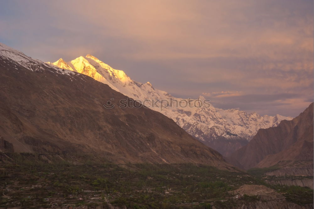 Similar – Image, Stock Photo View of Valley at Manang Village on the Annapurna Circuit