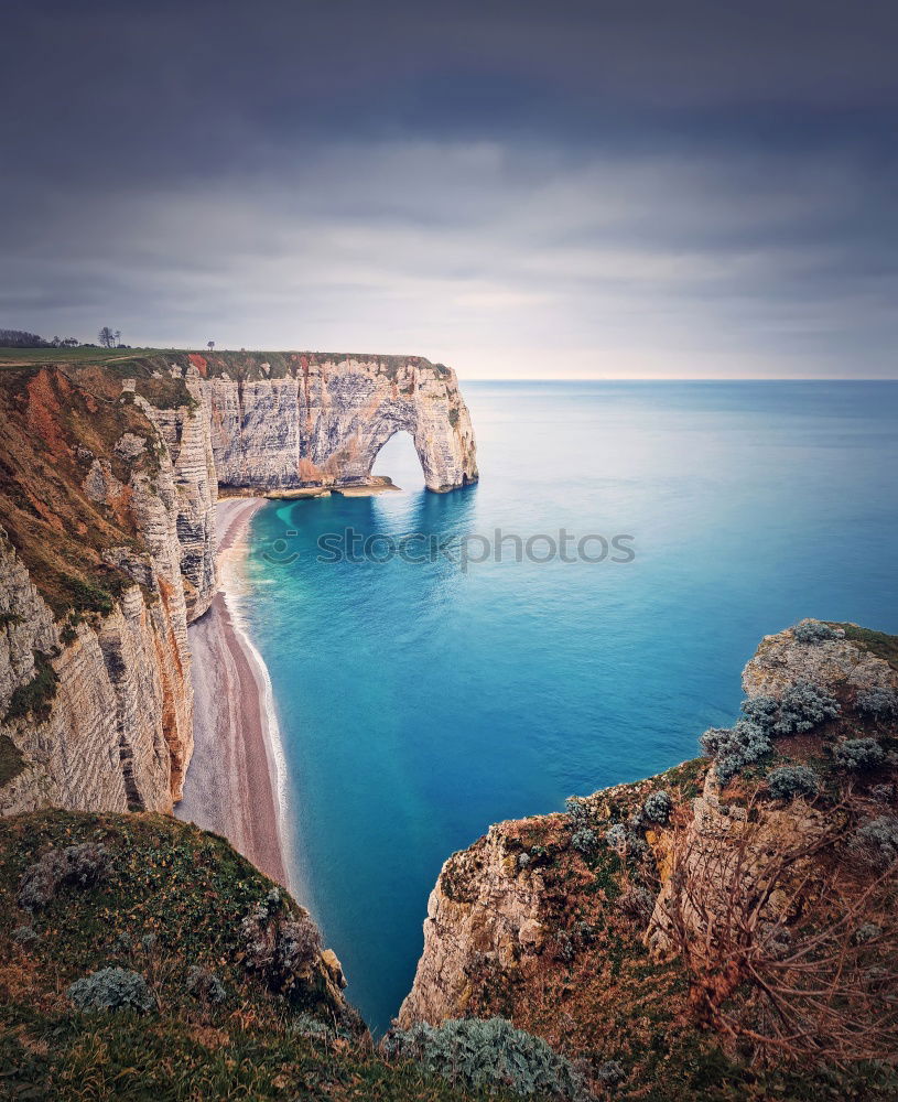 Similar – Image, Stock Photo etretat North Sea Étretat