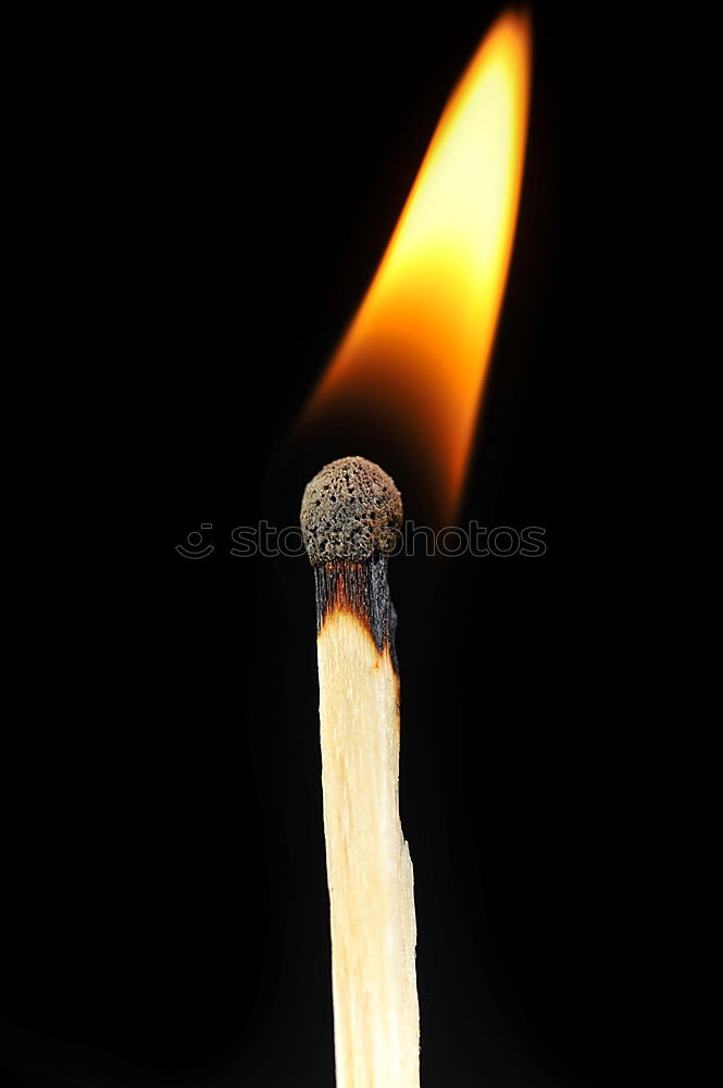 Similar – burning match Match Flame