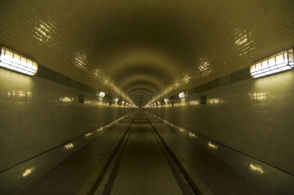 Image, Stock Photo Crowd in the Tiergarten Tunnel