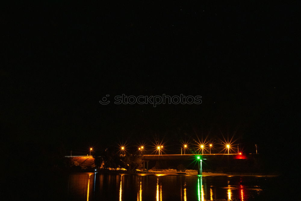 Similar – His Bridge in Paris at Night I