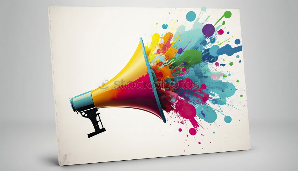 Similar – Image, Stock Photo Female hand holding megaphone
