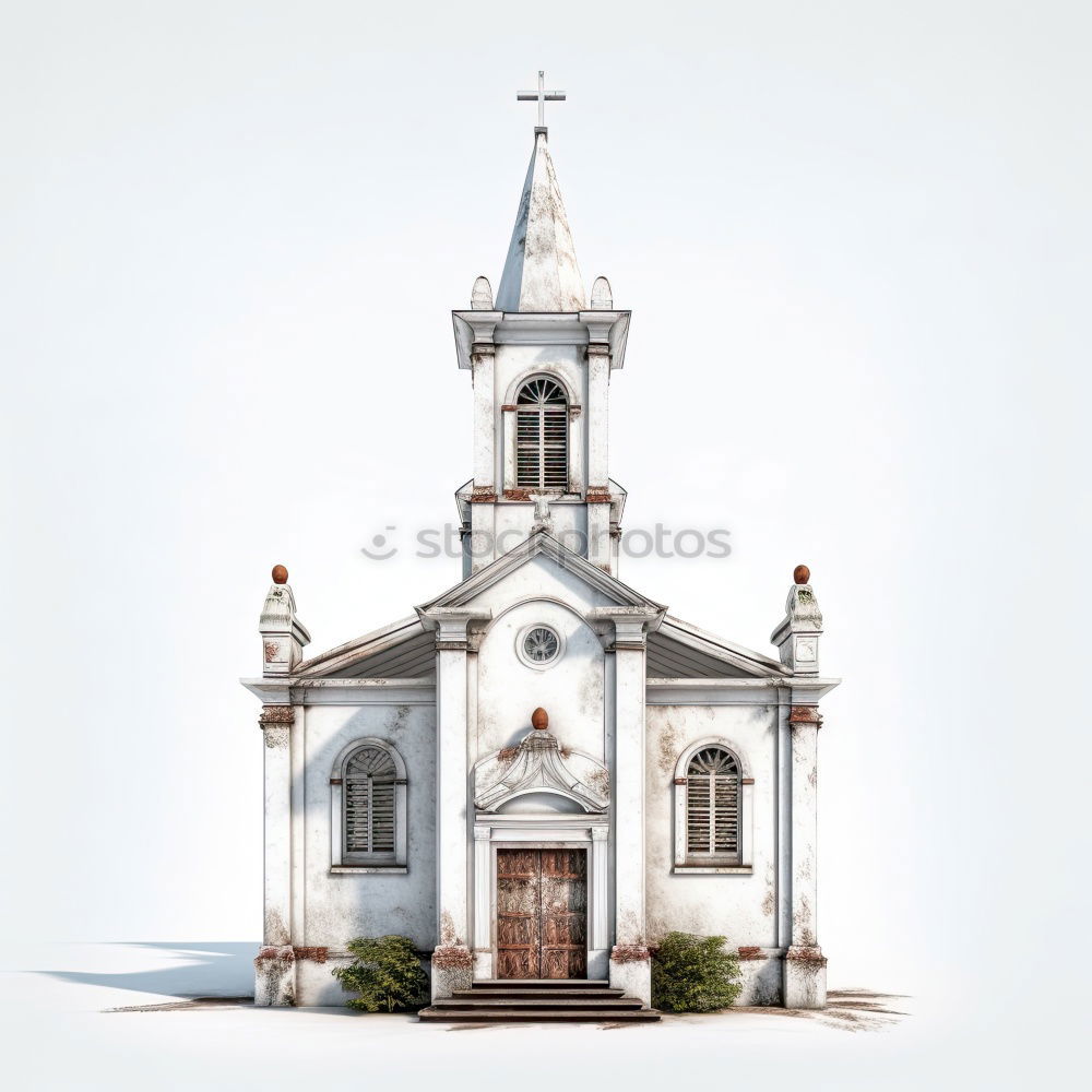 Similar – Image, Stock Photo Typical white and blue Greek church.